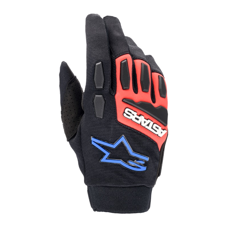 Gants Full Bore Xt S Noir Rouge vif Bleu