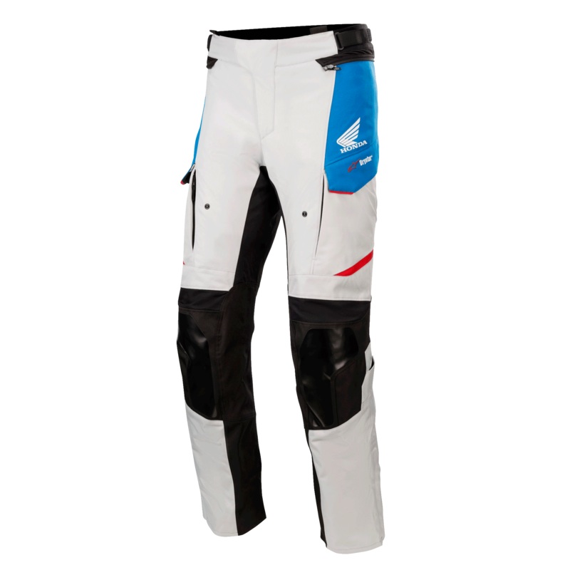 Pantalon Honda Andes V3 Drystar S Gris glac Bleu Rouge vif