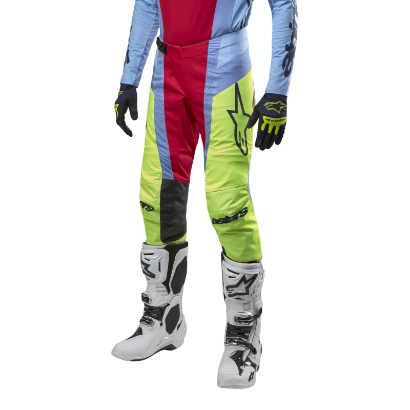 Pantalon Techstar Ocuri 2024 28 Light Blue Yellow Fluo Red Ber