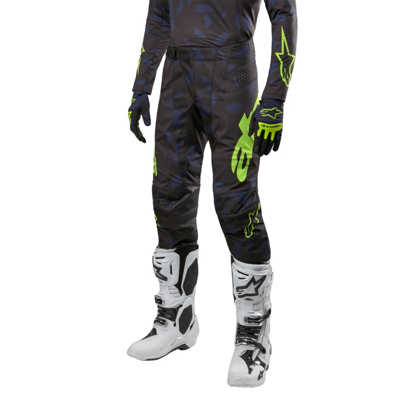 Pantalon Techstar Rantera 2024  28 Noir Marine Jaune Fluo
