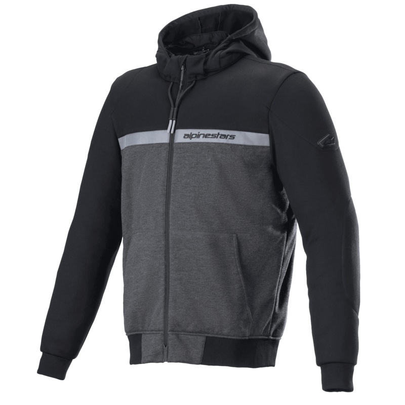 Sweat  Capuche Chrome Street S Noir Mlange Noir