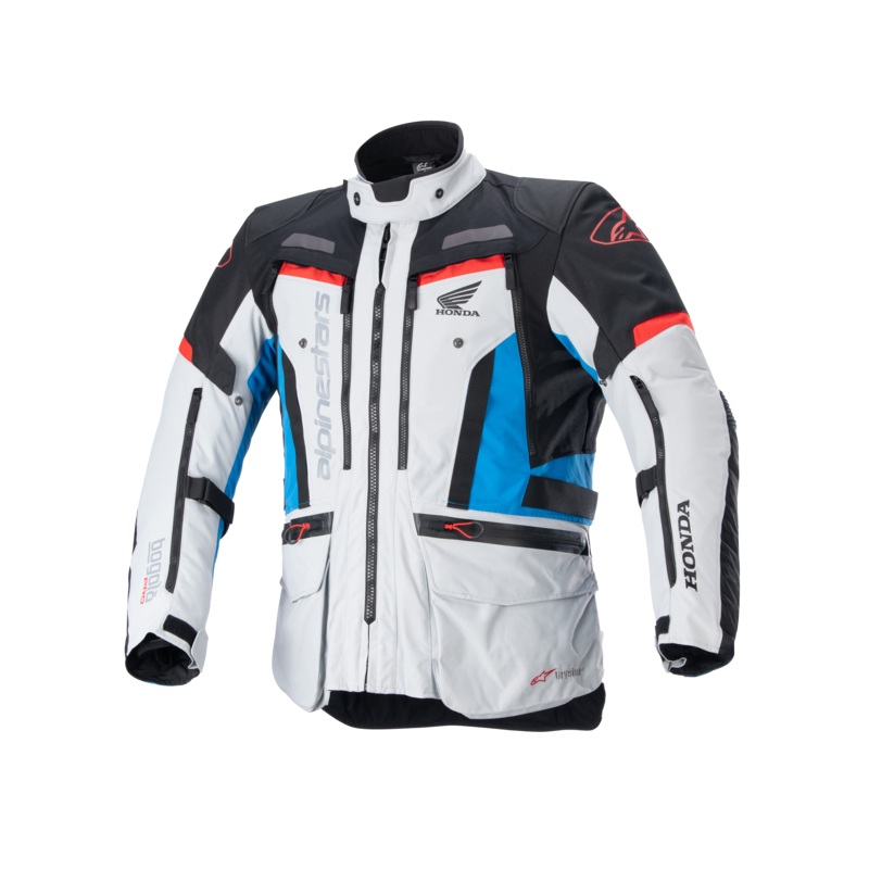 Veste Honda Bogota’ Pro Drystar S Gris glac Bleu Rouge vif