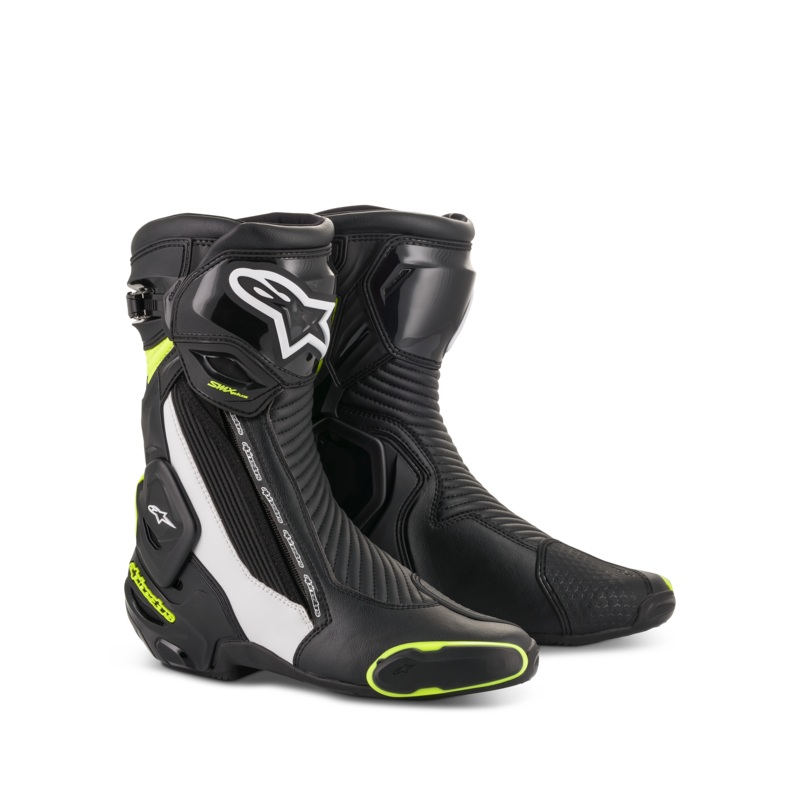 Bottes SMX Plus V2 36 Noir Blanc Jaune Fluo
