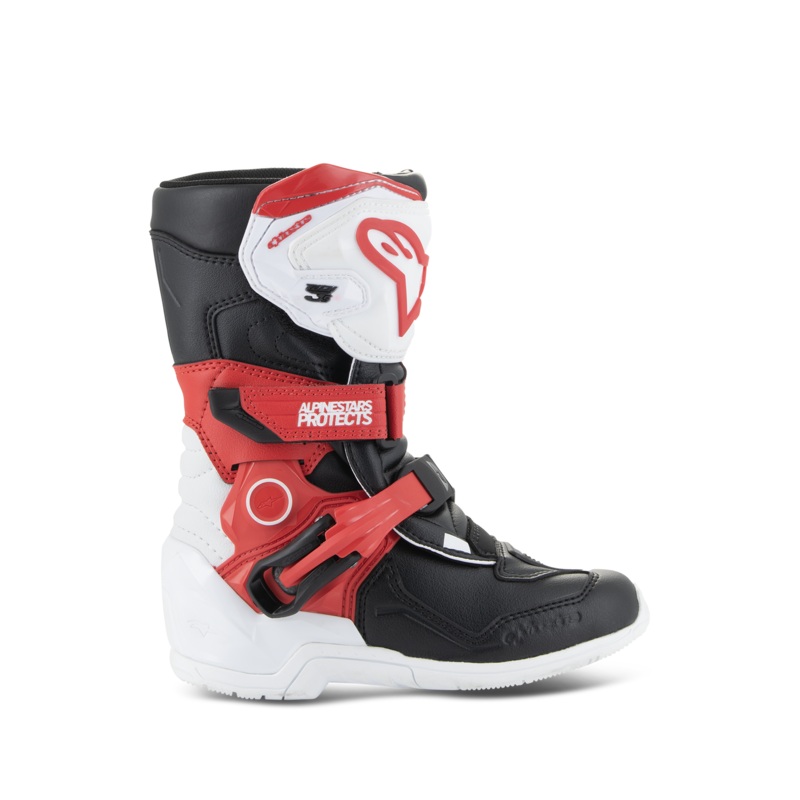 Bottes Tech 3S Pour Enfants 10 Blanc Noir Rouge vif