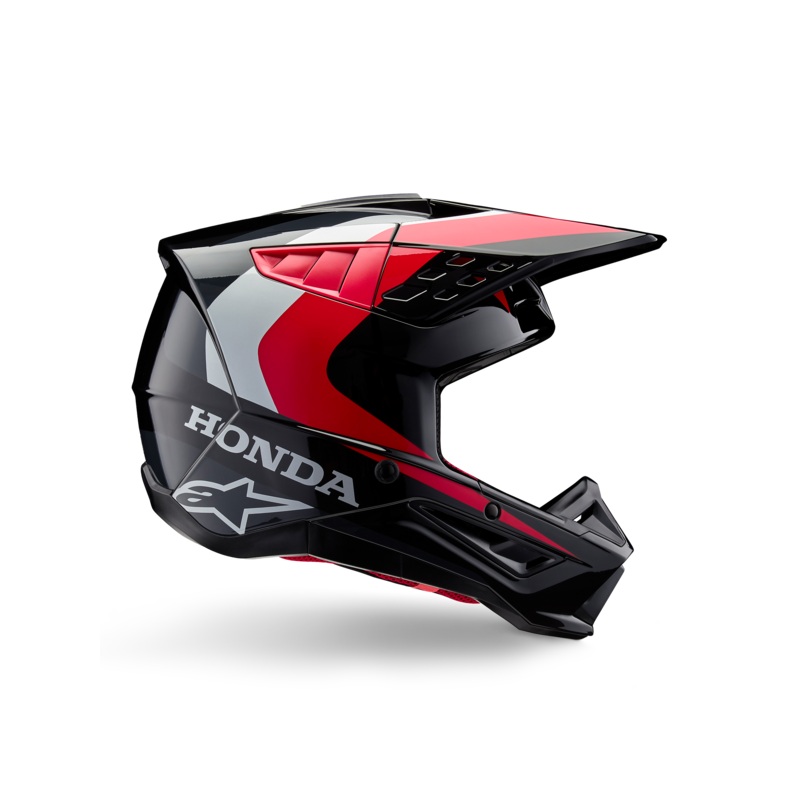 Casque Honda SM5 ECE XS Noir Rouge Brillant