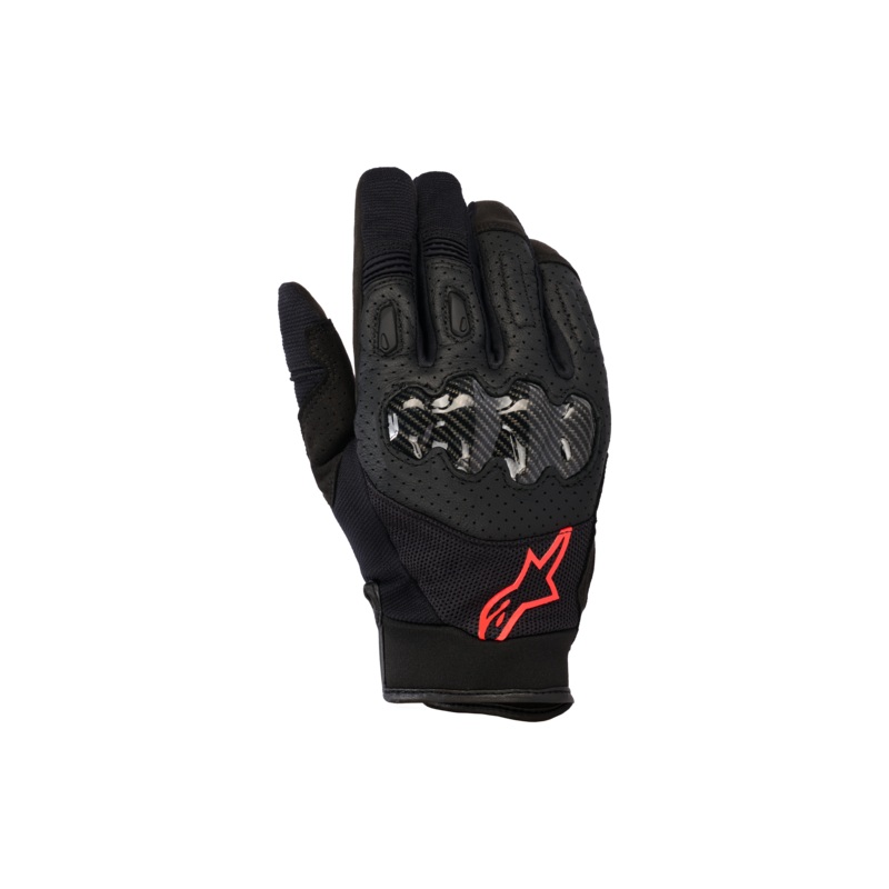 Gants Megawatt  S Noir Rouge Fluo