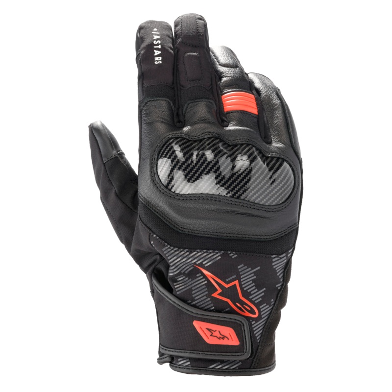 Gants SMX Z Drystar S Noir Rouge Fluo