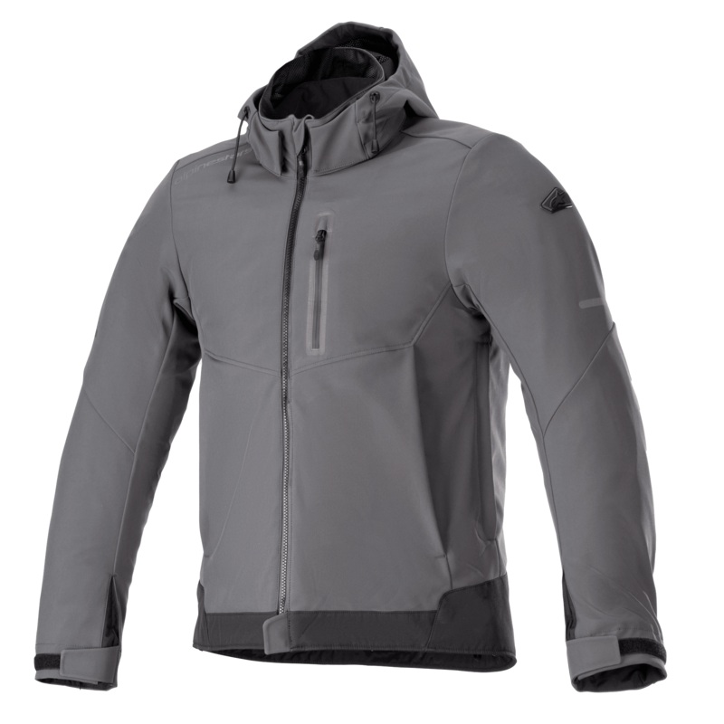 Sweat  Capuche Neo Impermable S Goudron Gris Noir