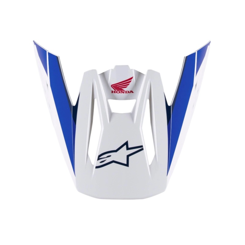 Visire Honda SM5 One Size Blanc Bleu Rouge Brillant