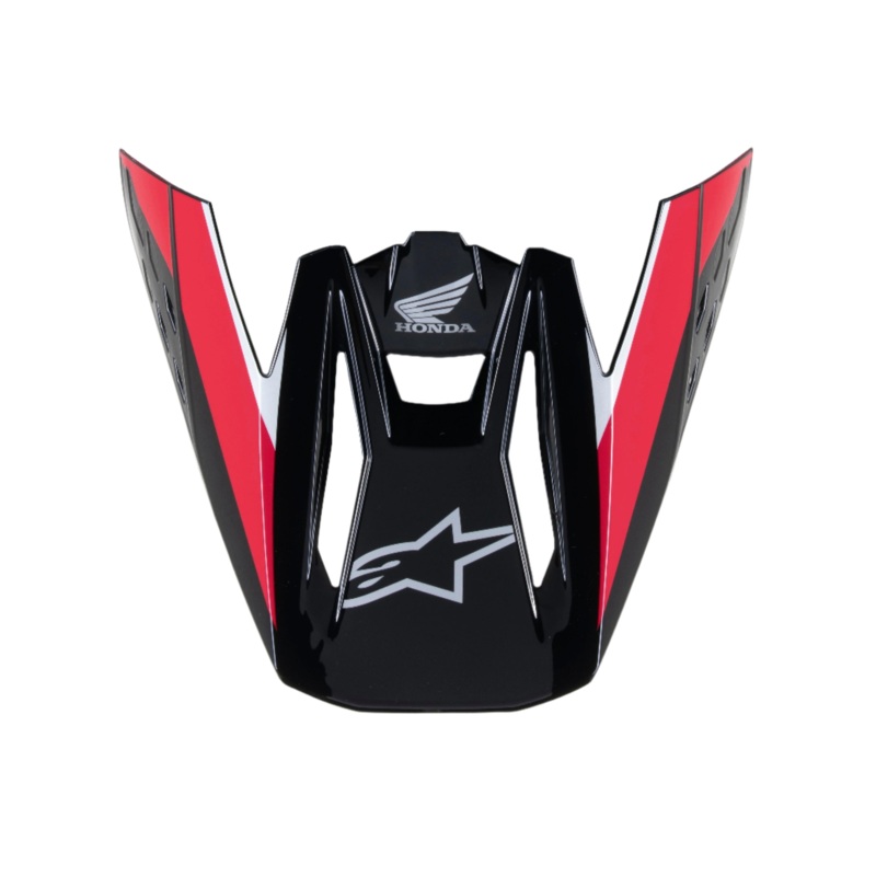 Visire Honda SM5 One Size Noir Rouge Brillant