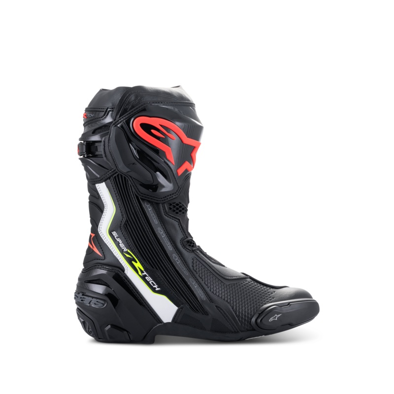 Bottes Supertech R 37 Noir Blanc Rouge Grippe Jaune Grippe