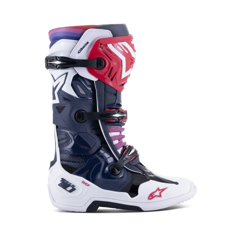 Bottes Tech 10 Super Ventiles 7 Nuit Marine Blanc Arc-en-ciel