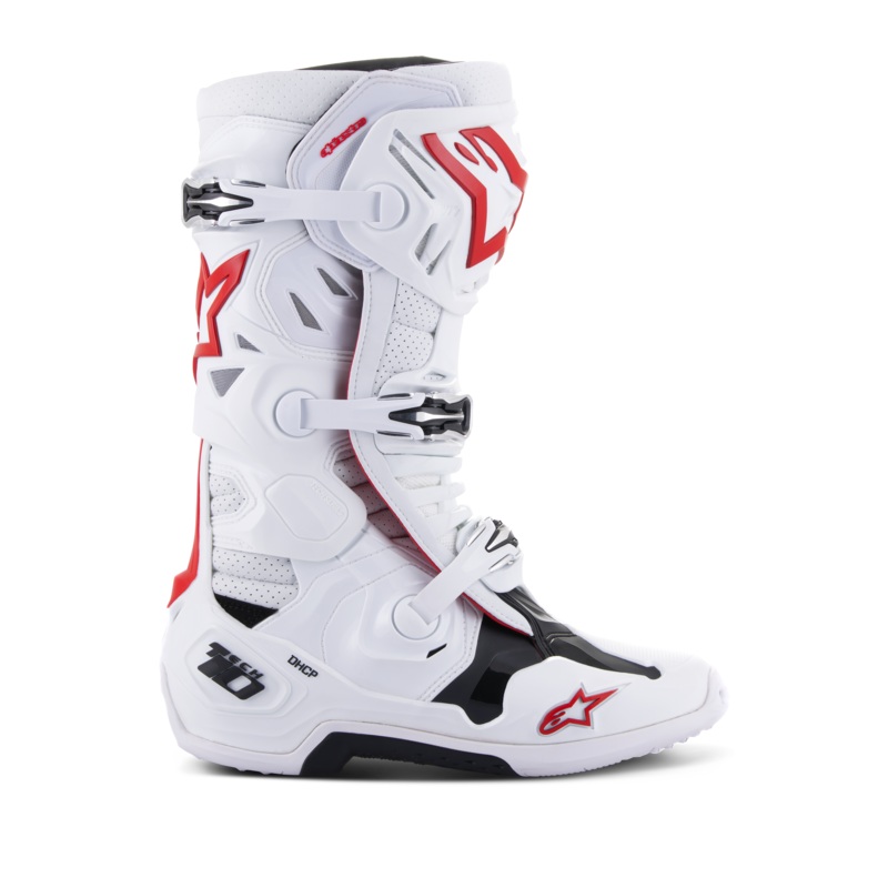 Bottes Tech 10 Supervented 7 Blanc Rouge vif