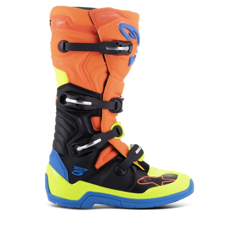 Bottes Tech 5 5 Orange Fluo mail Bleu Yel Fl