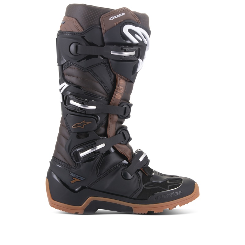 Bottes Tech 7 Enduro 5 Noir Marron fonc