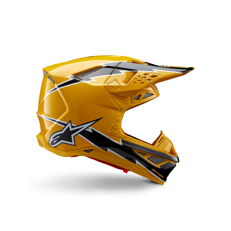 Casque Supertech M10 Ampress ECE XS Noir Jaune Brillant