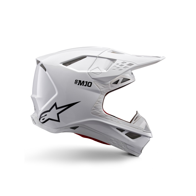 Casque Supertech M10 Solid ECE XS Blanc brillant