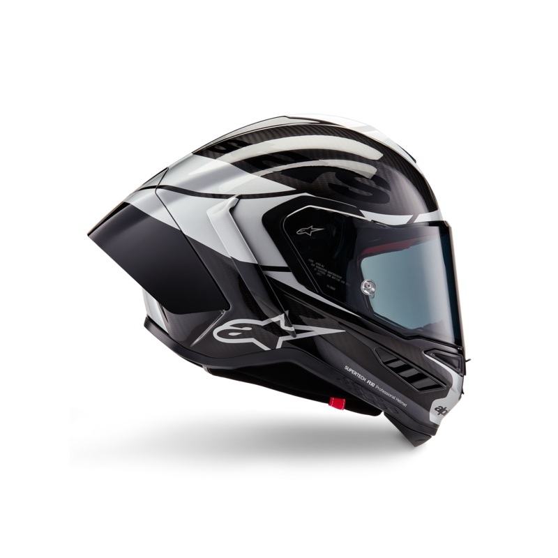 Casque Supertech R10 Element XS Noir Carb Argent Noir Brillant