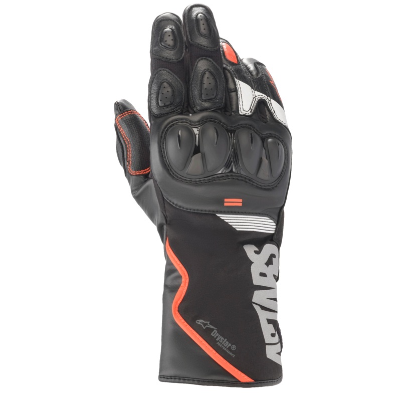 Gants Drystar SP-365 S Noir Rouge Fluo Blanc