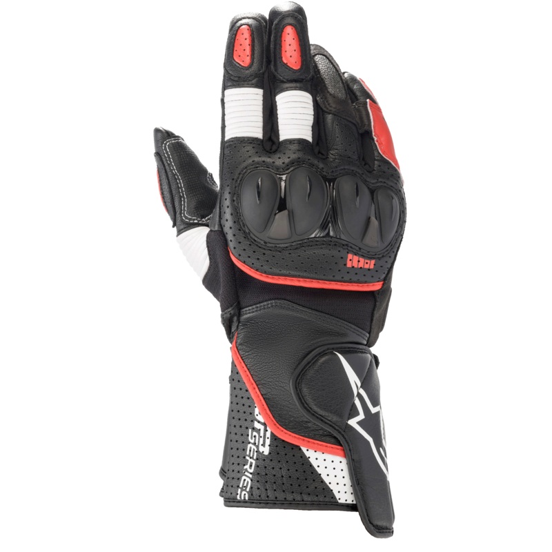 Gants SP-2 V3 S Noir Blanc Rouge vif