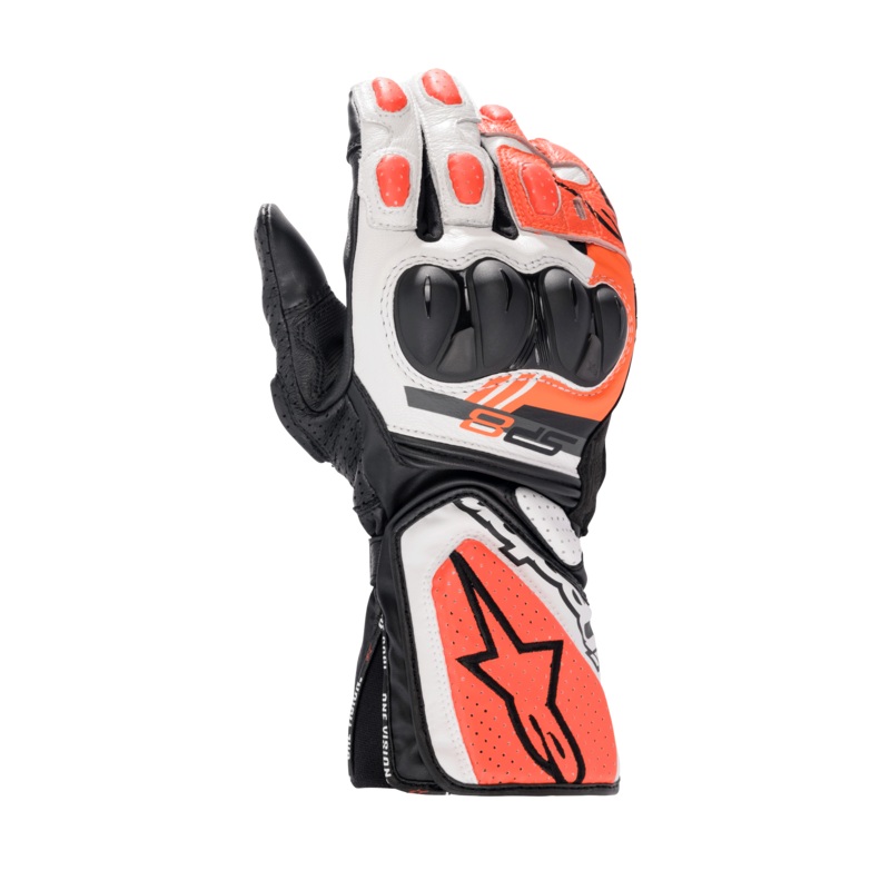 Gants SP-8 V3 S Noir Blanc Rouge Fluo