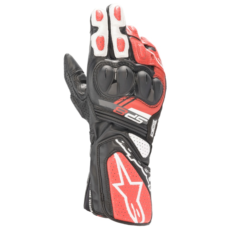 Gants SP-8 V3 S Noir Blanc Rouge vif