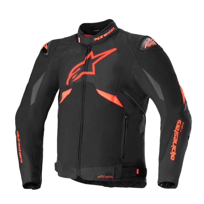 Veste T-GP R V3 Drystar S Noir Rouge Fluo Blanc