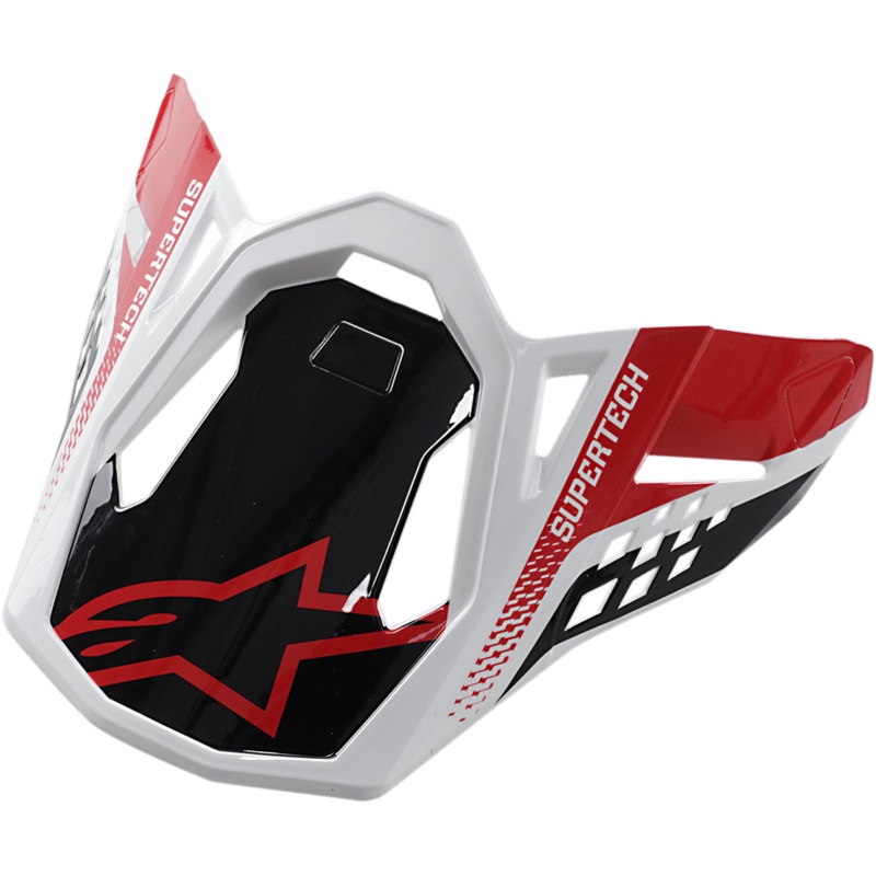 Visire Triple Casque Supertech M8  One Size Noir/Rouge/Blanc