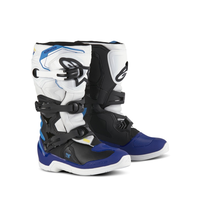 Bottes Tech 3S Jeunes 2 Blanc Noir mail Bleu