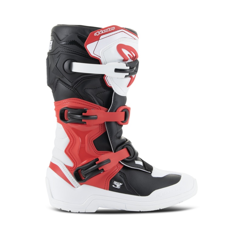 Bottes Tech 3S Jeunes 2 Blanc Noir Rouge vif