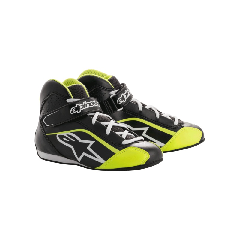 Chaussures Tech-1 K Jeunes 12.5 Noir Blanc Jaune Fluo