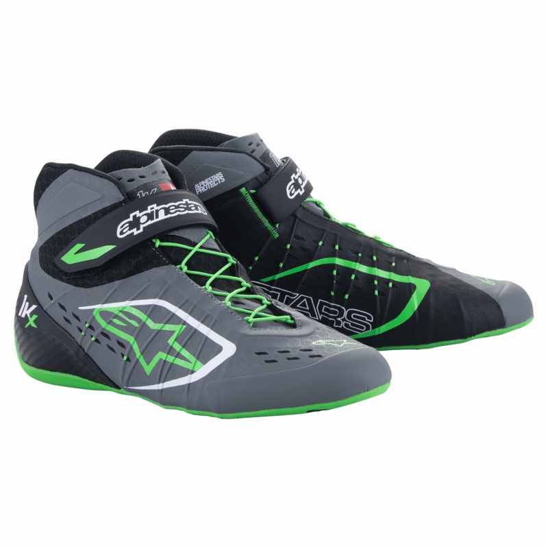 Chaussures Tech-1 KX V2 Jeunes 2.5 Noir Gris fonc Vert Fluo