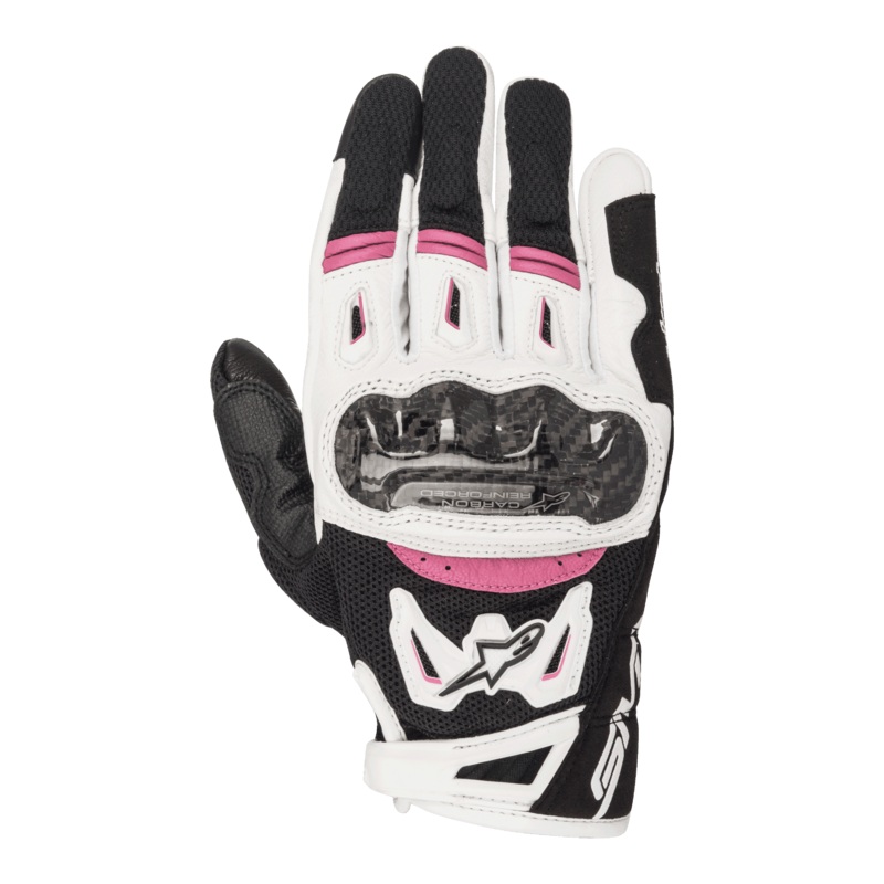 Gants Stella SMX-2 Air Carbon V2 – Femmes XS Noir Blanc Fuchsia