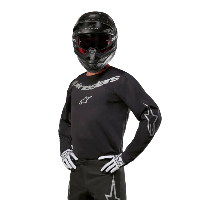 Maillot Fluid Graphite 2024  S Argent noir
