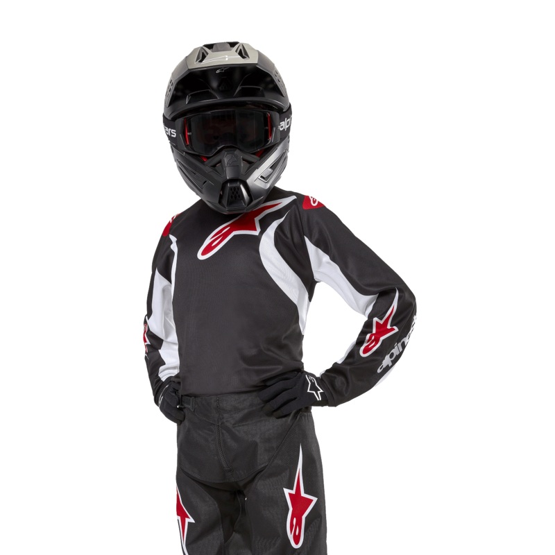 Maillot Racer Lucent Jeunes 2024 S Noir Blanc