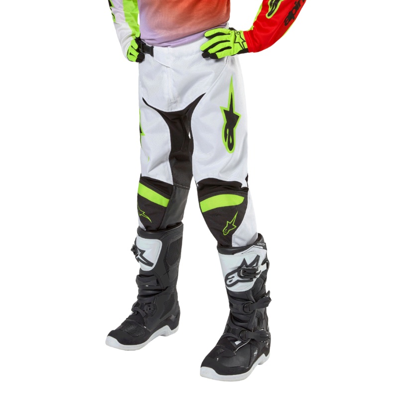 Pantalon Racer Lucent Jeunes 2024 22 Blanc Non Rouge Jaune Fluo