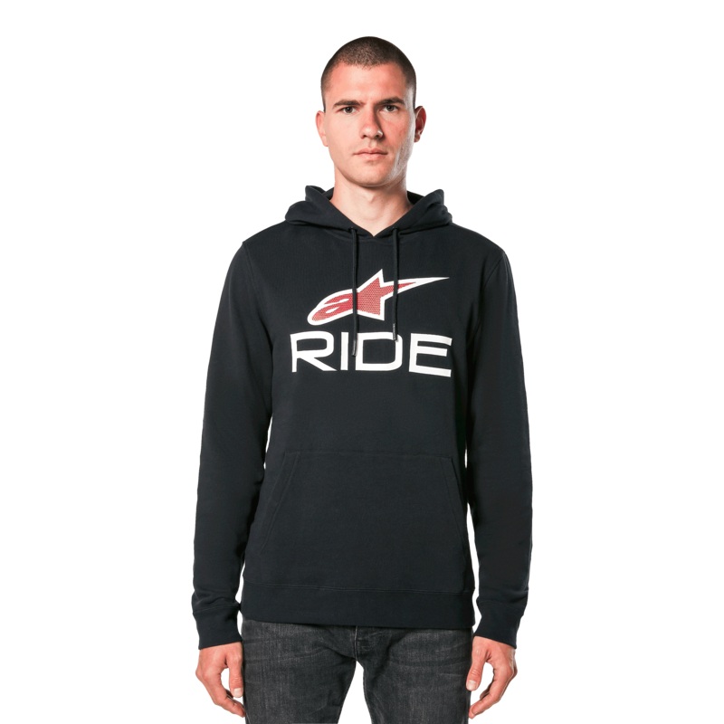 Sweat  Capuche Ride 4.0 S Noir Blanc Rouge
