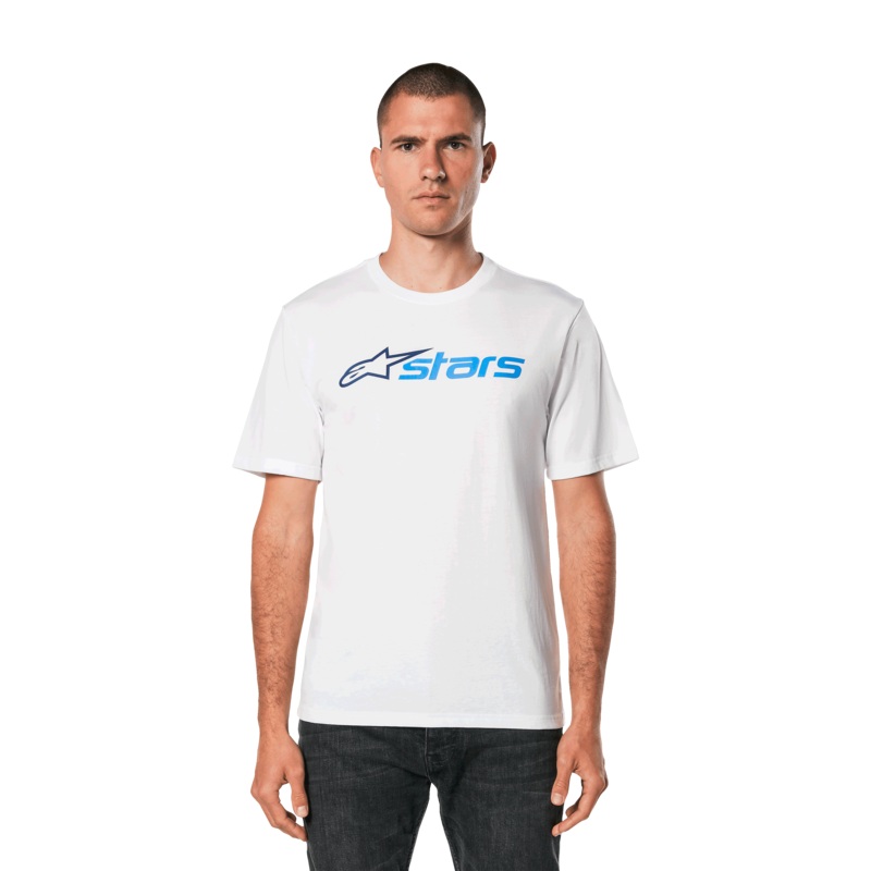 Tee-Shirt Blaze 2.0 CSF XS Blanc Bleu marine