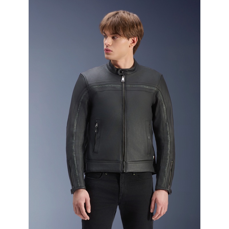 Veste En Cuir Dyno S Noir Noir