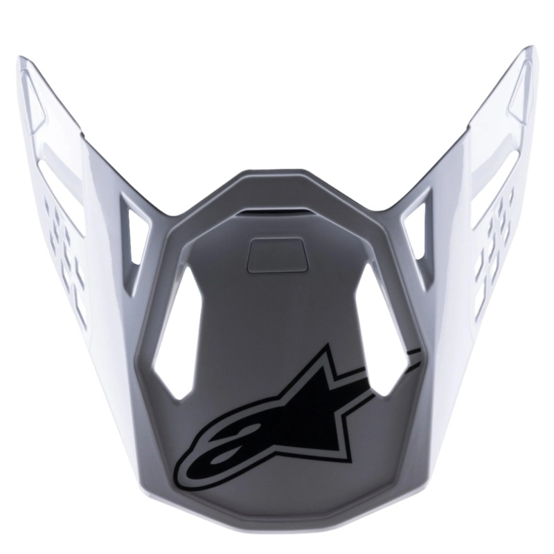 Visire S-M8 Factory One Size Noir Blanc Rouge Fluo Glossy