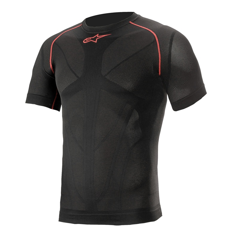 Haut Technique Ride Tech V2 Manches Courtes t XS/S Noir Rouge
