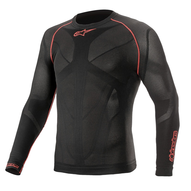 Haut Technique Ride Tech V2 Manches Longues Summer XS/S Noir Rouge