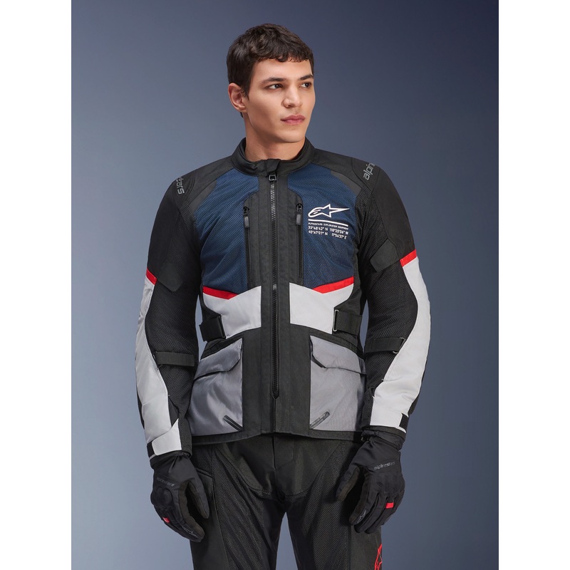 Veste Andes Air Drystar S Bleu fonc Noir Gris glacier