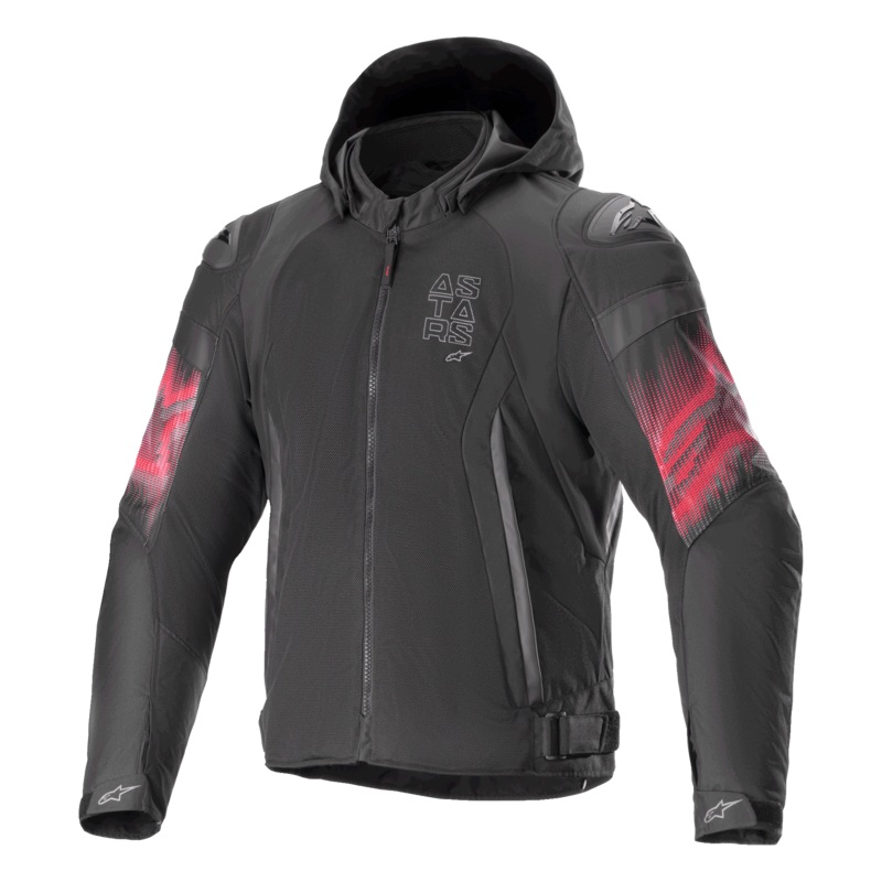 Veste Impermable Zaca Air Venom S Noir Rouge vif