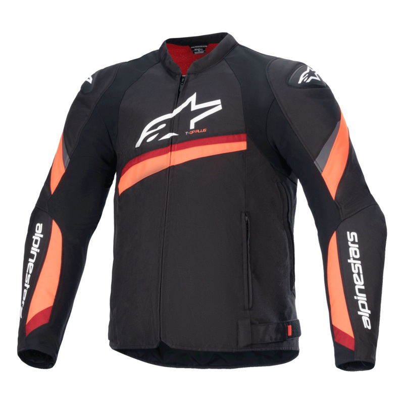 Veste T-GP Plus R V4 S Noir Rouge Fluo
