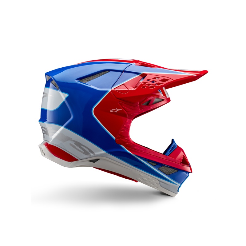 Casque Supertech M10 Aeon ECE XS Rouge vif Bleu brillant