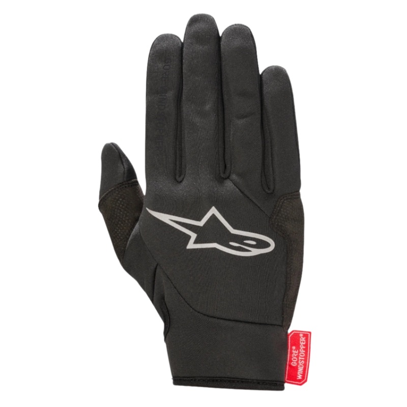Gants Cascade Gore Windstopper XS Noir Gris moyen