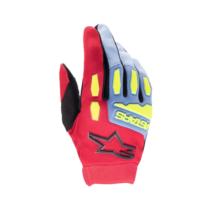 Gants Full Bore Jeunes 3XS Bleu clair Rouge Baies Noir