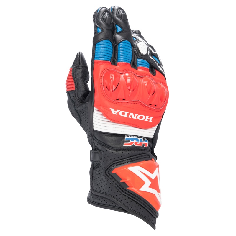 Gants Honda GP Pro R3 S Noir Rouge vif Bleu