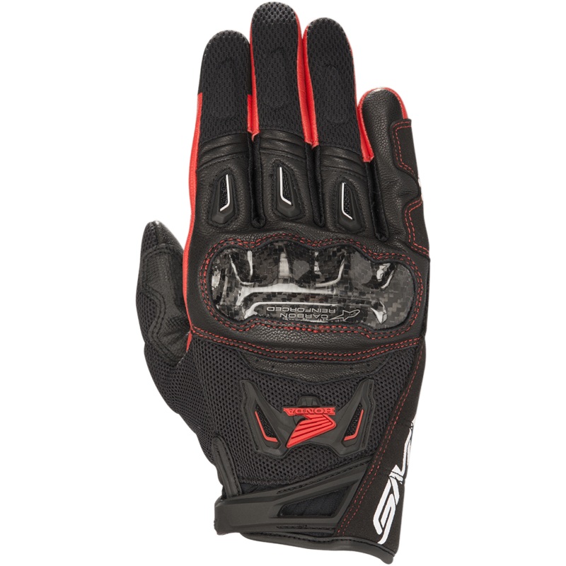 Gants Honda SMX-2 Air Carbon V2 S Noir Rouge